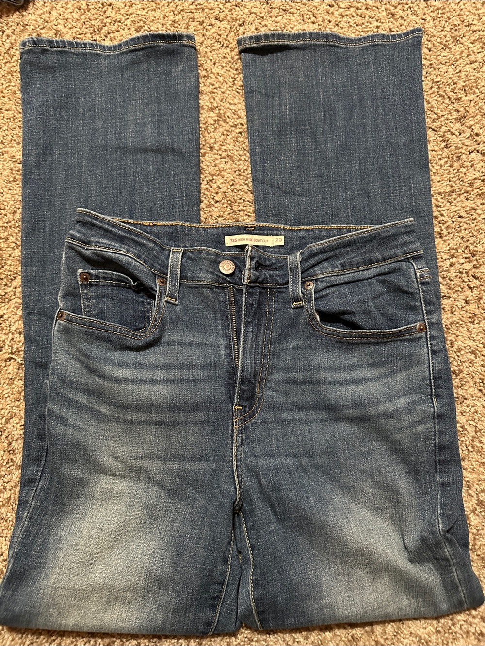 Levi's Women's Boot Cut Jeans in Blue Wash